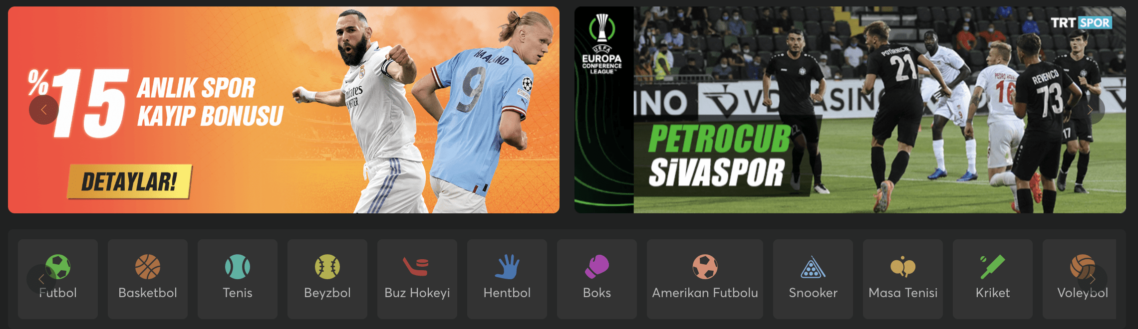 VDCasino spor bahisleri önizlemesi
